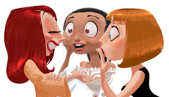 Лесбийский 3д мультик с двумя ненасытными подругами