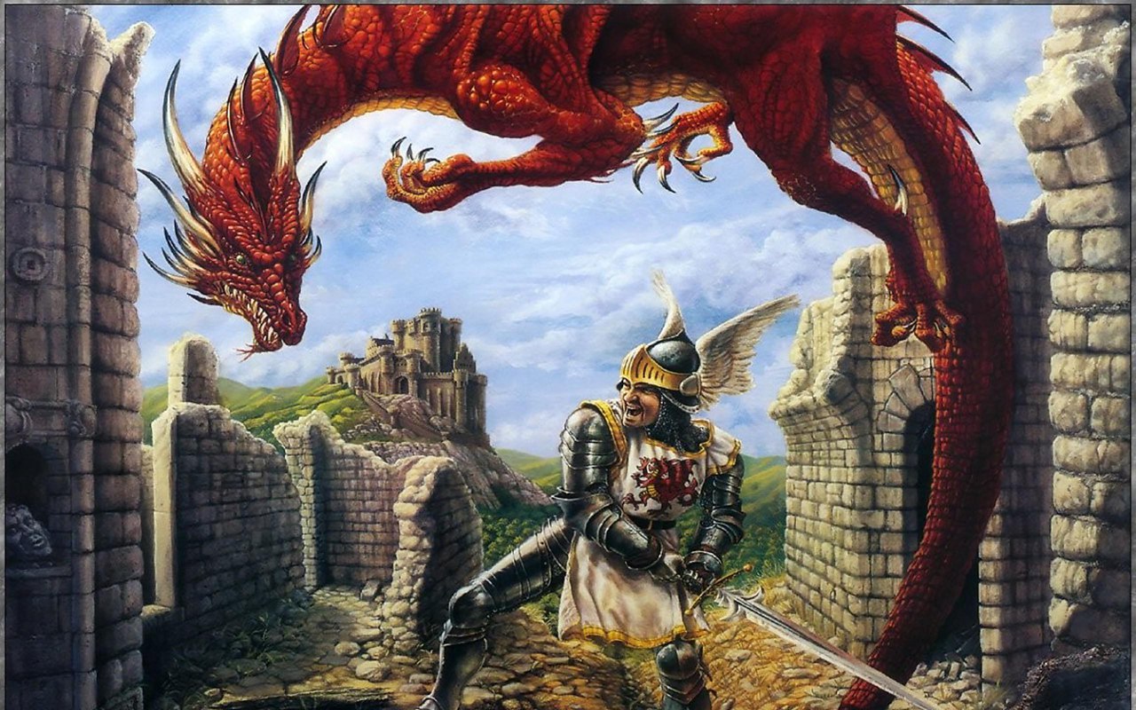 Рыцарь побеждает дракона