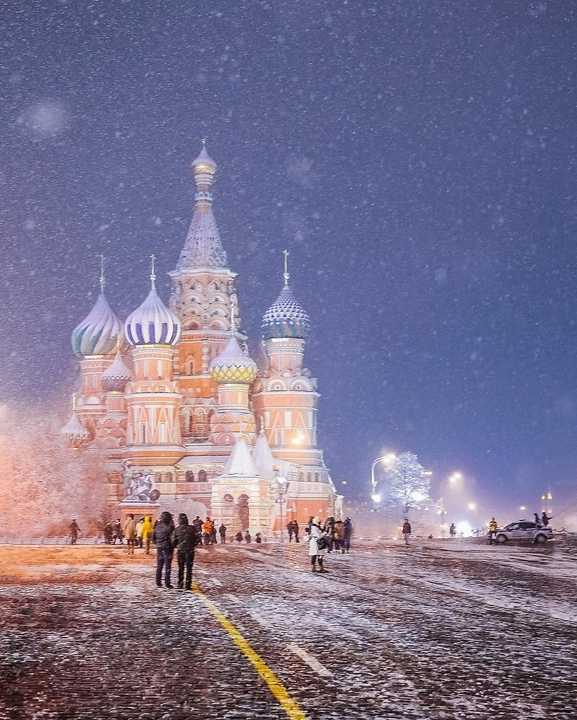 Зима в москве картинки