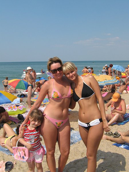 Мы с женой на пляже