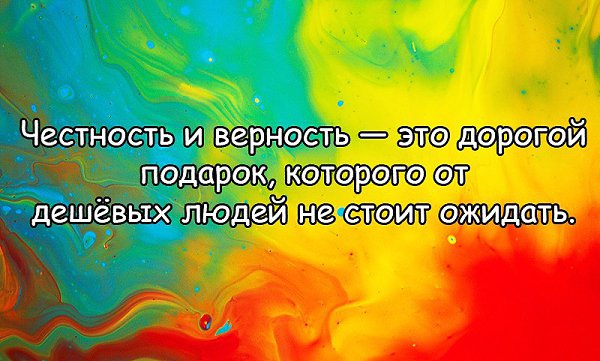 Честность и верность это дорогой подарок которого от дешевых людей не стоит ожидать картинка