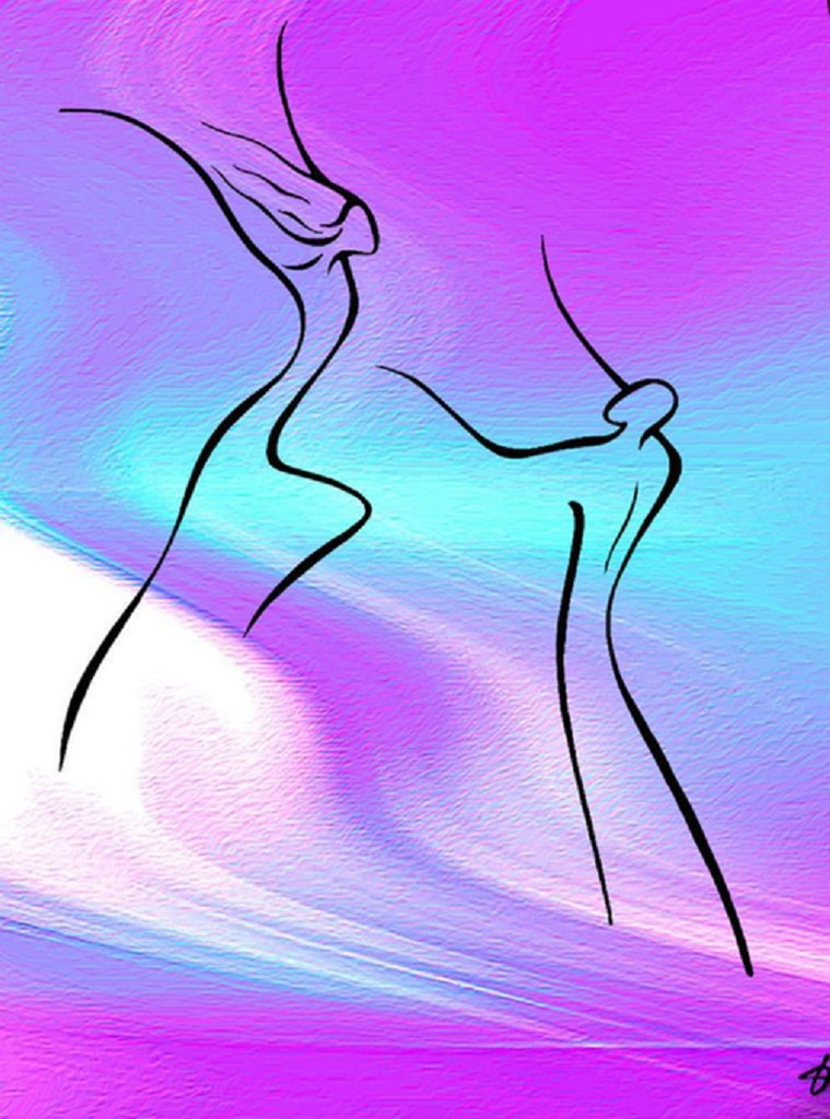 Рисунок в линиях и без тени