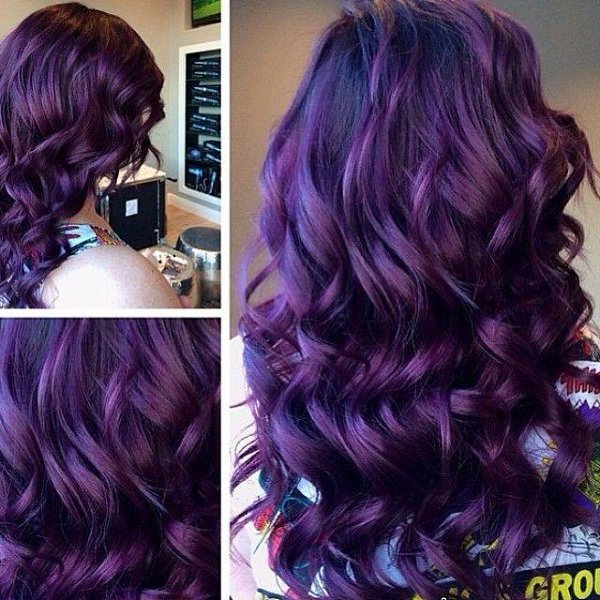 Краска для волос фиолетовый каштан