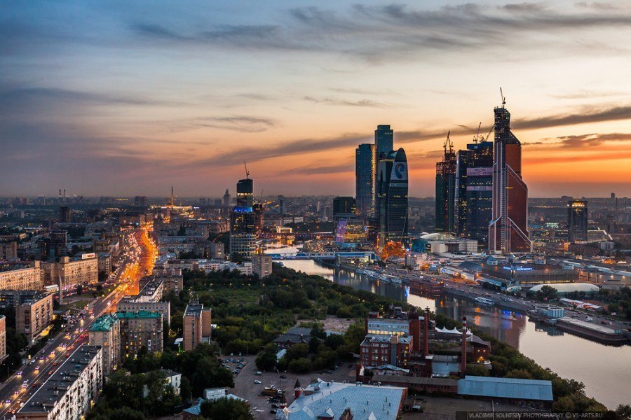Москва сити панорамное фото