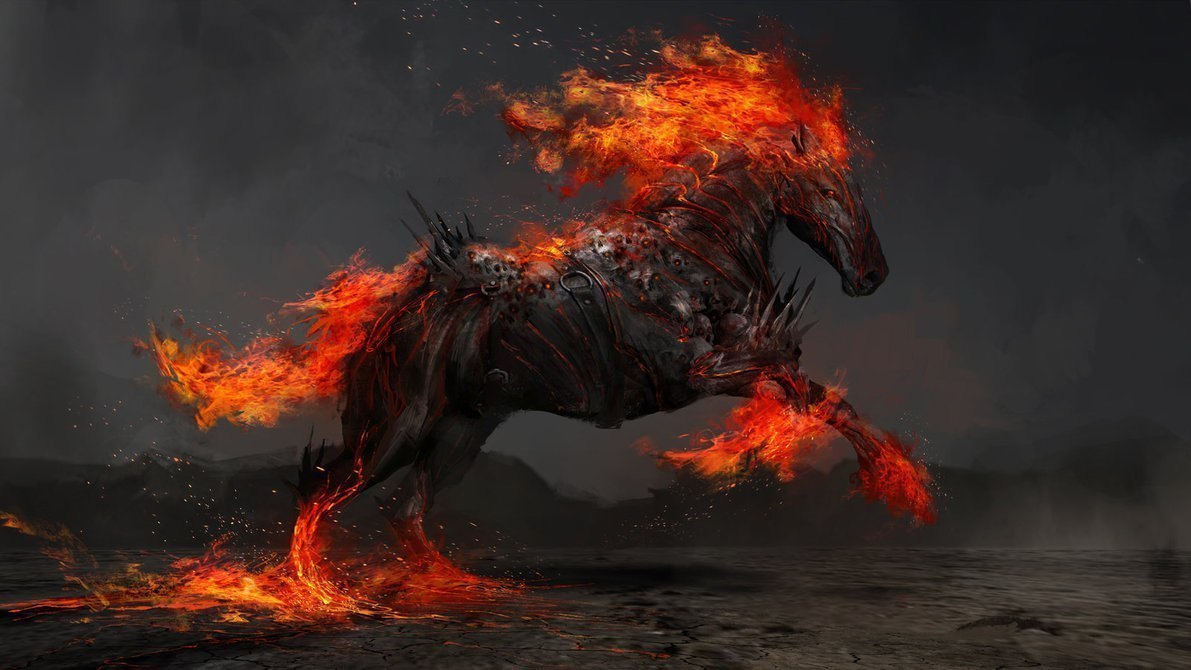 Конь Огненный всадник апокалипсиса
