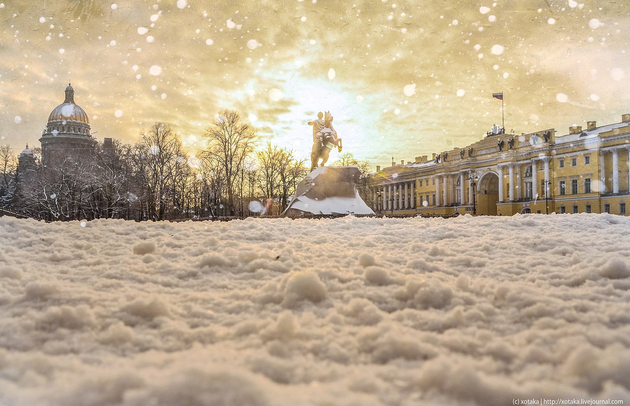 Петербург зимой фото города