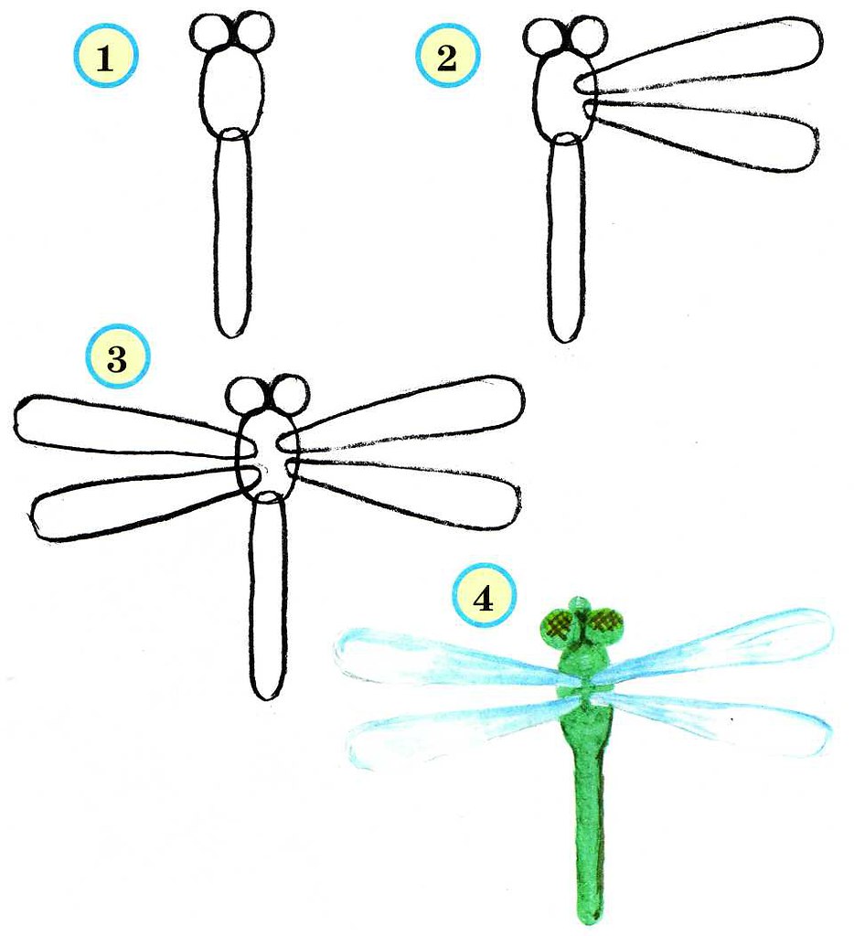 Как легко нарисовать насекомых для детей