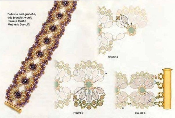 Браслет из бусин своими руками схемы