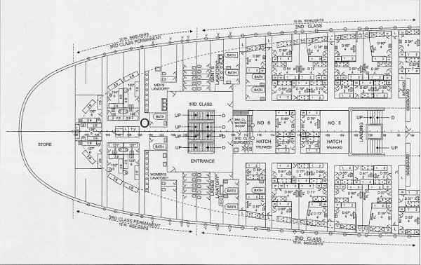 План палуб титаника