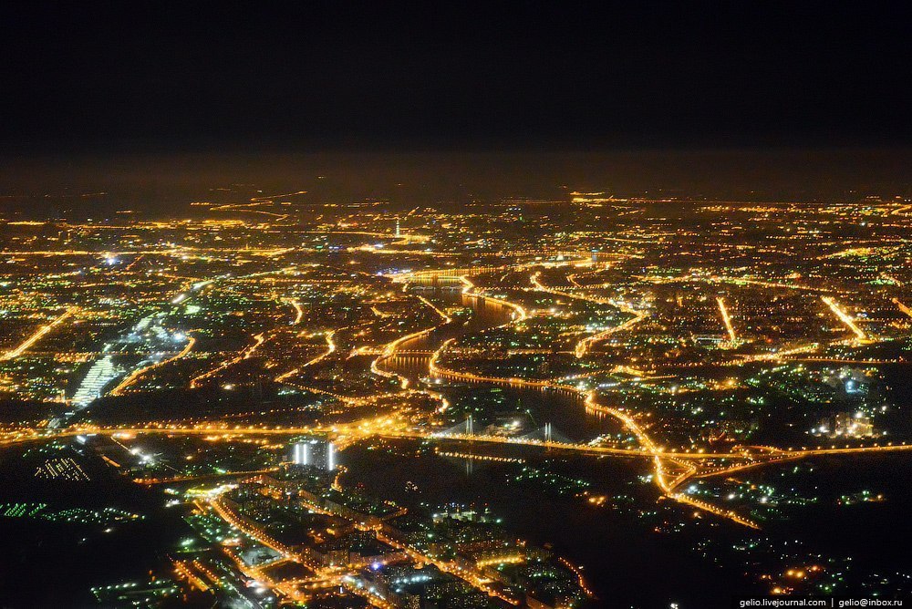 Санкт петербург из самолета фото