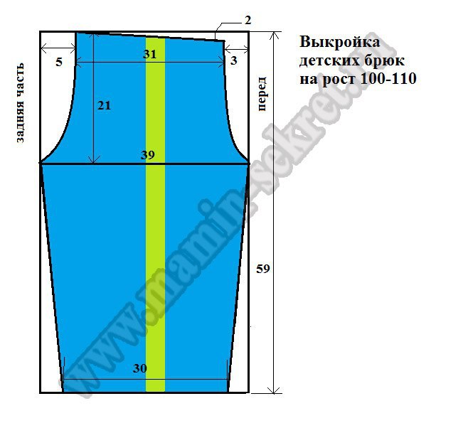 Детские брюки для мальчика своими руками