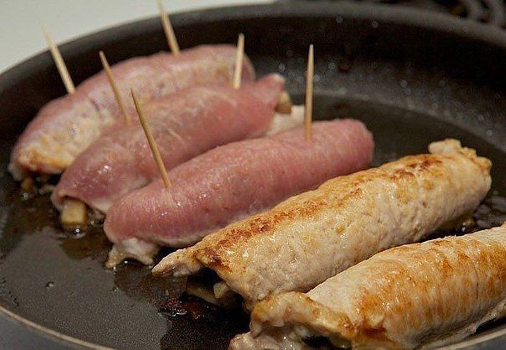 Как приготовить пальчики из свинины с начинкой пошаговый рецепт с фото