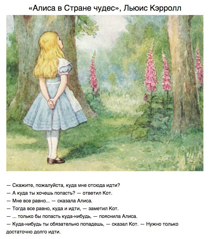 Алиса в стране чудес куда идти
