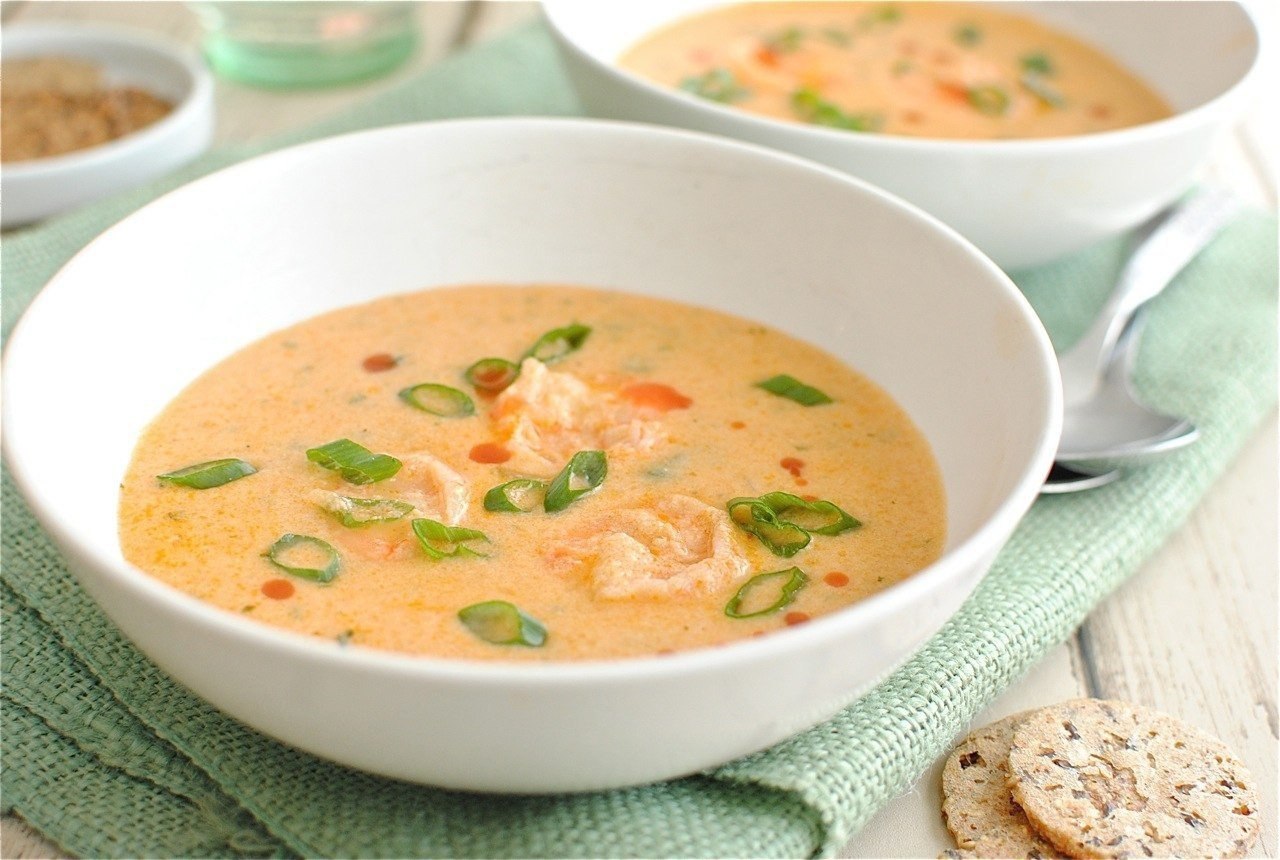 Сливочный суп с креветками и грибами рецепт с фото