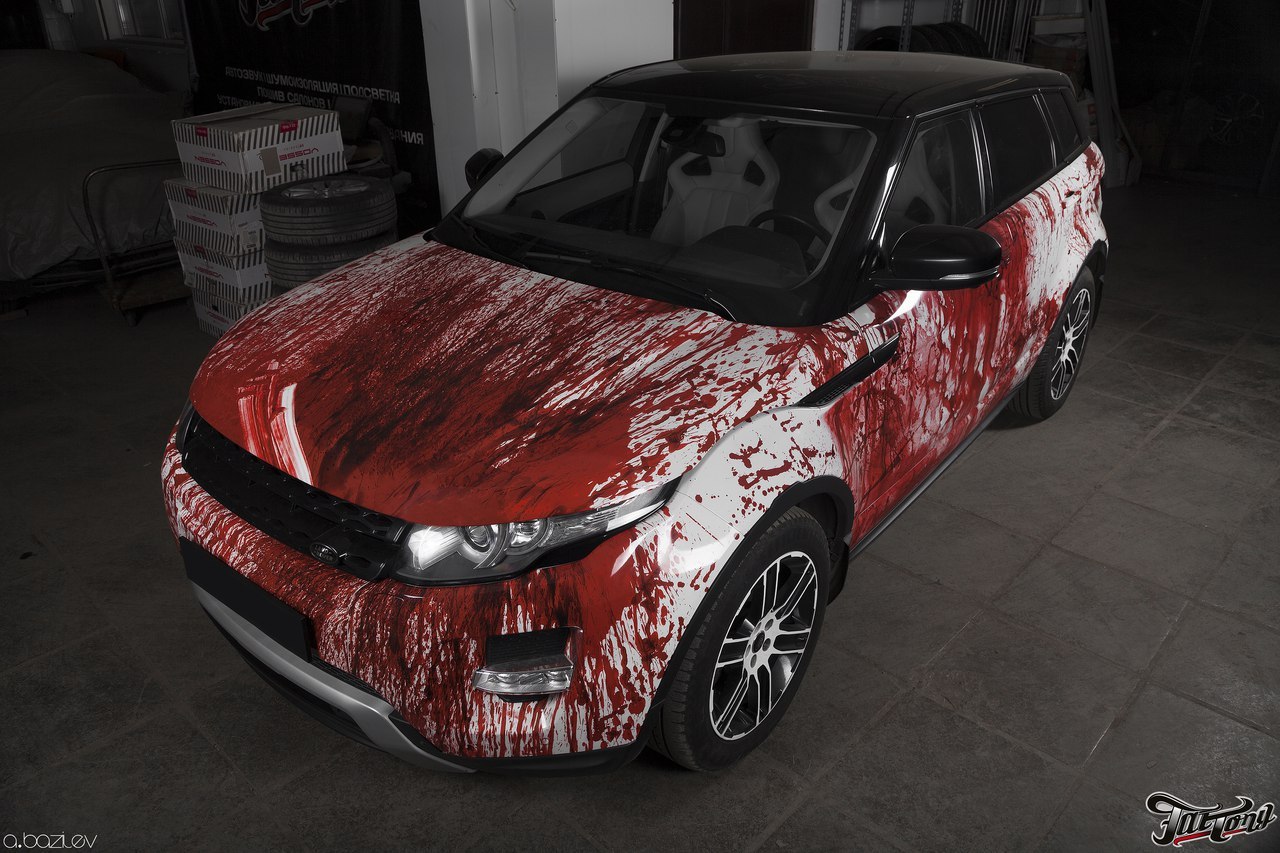 Кровавая покраска авто