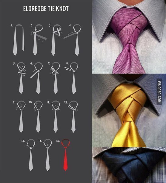 Как завязать широкий галстук