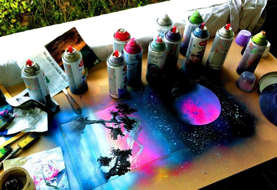 Рисунки в spray paint