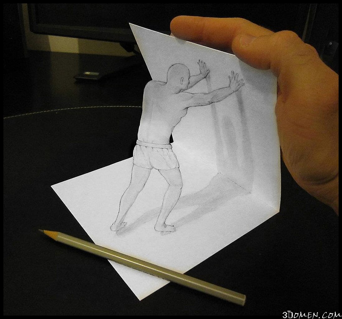 3d рисунки карандашом