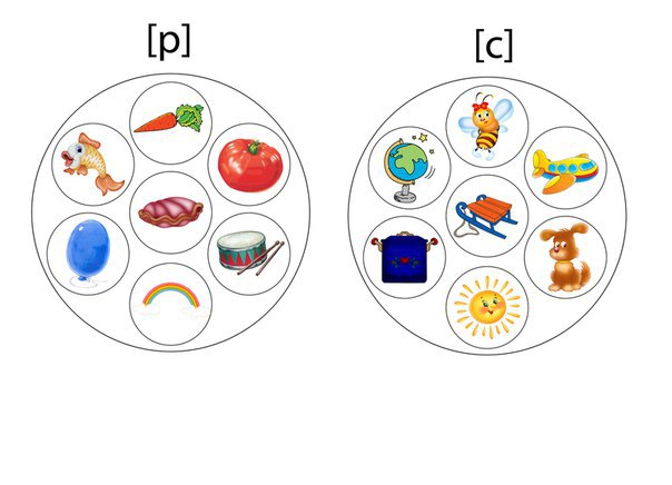 Дифференциация звуков в картинках