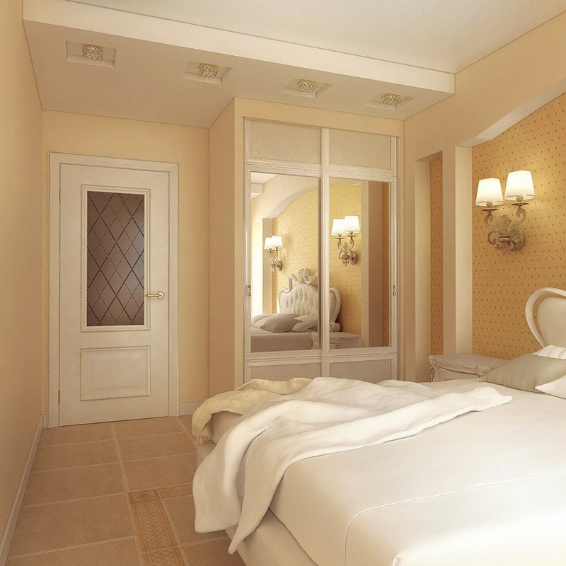 Дизайн спальни в светлых тонах фото маленькая площадь