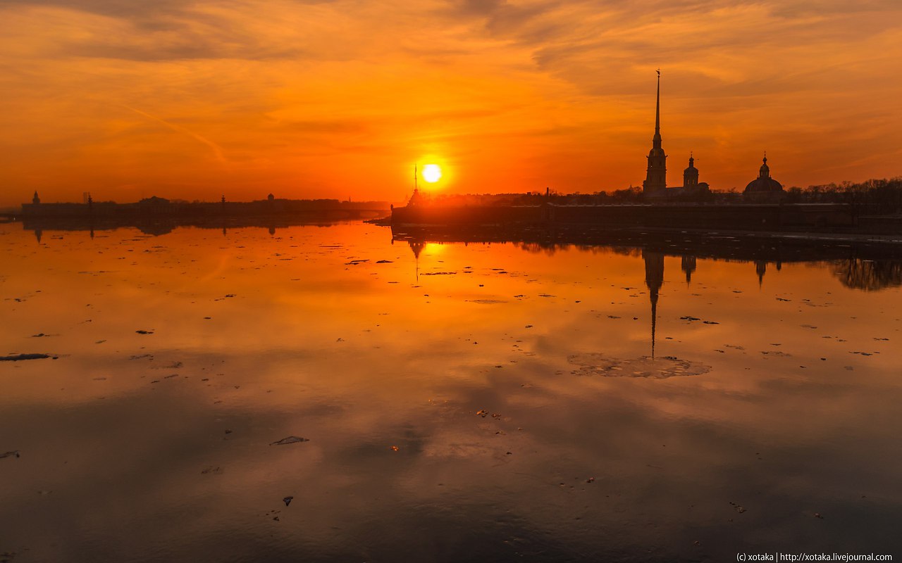 Восход солнца санкт петербург