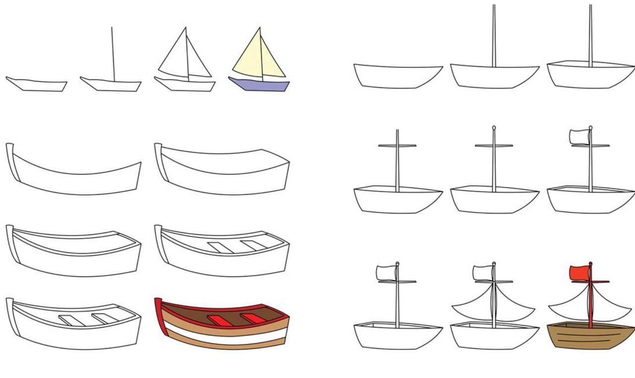 Как рисовать пиратский корабль
