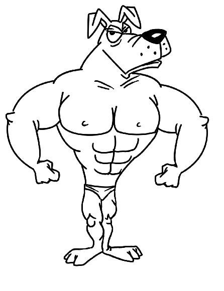 Мыши с мышцами нарисовать