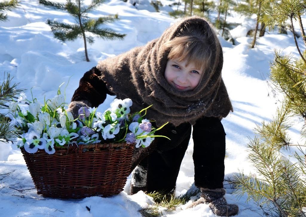 Надпись под фото весна