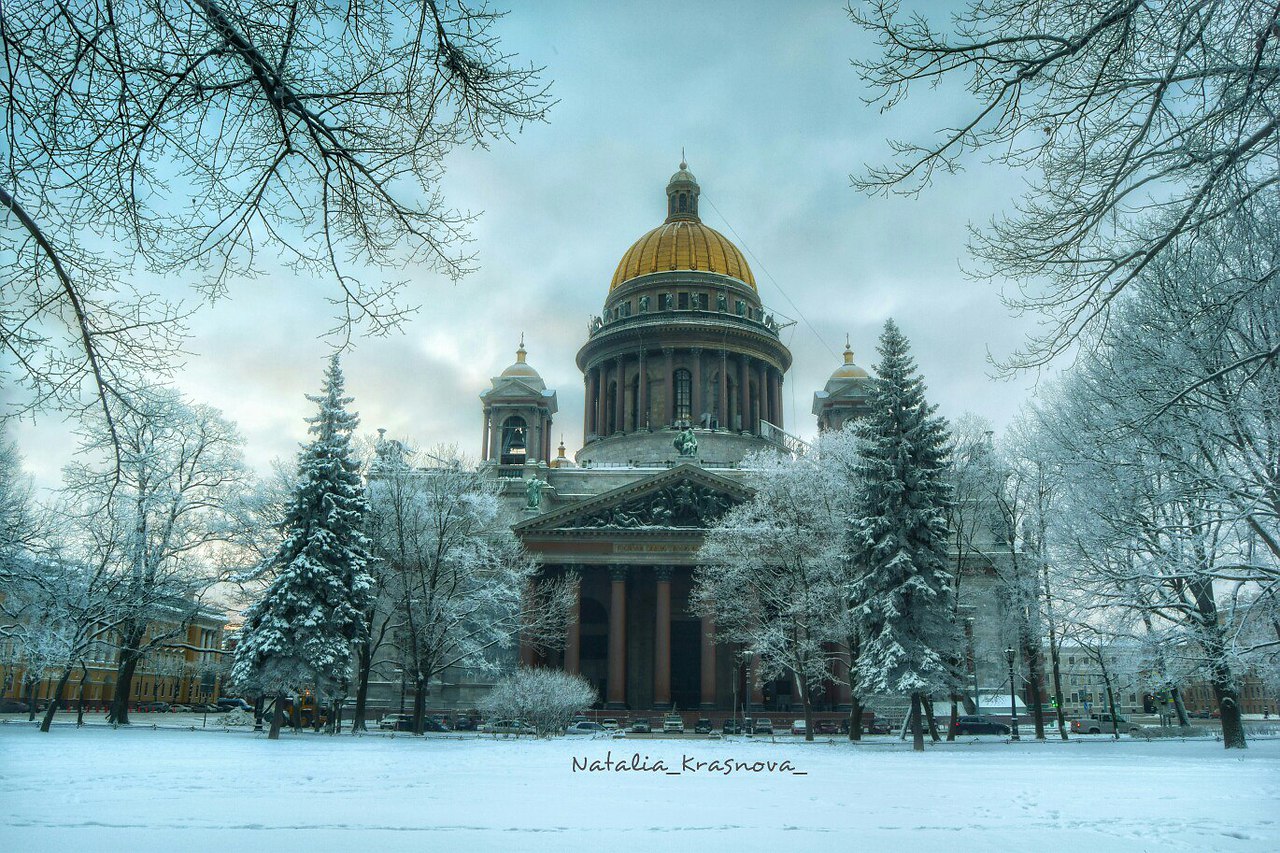 Санкт Петербург Живая фотография зимой