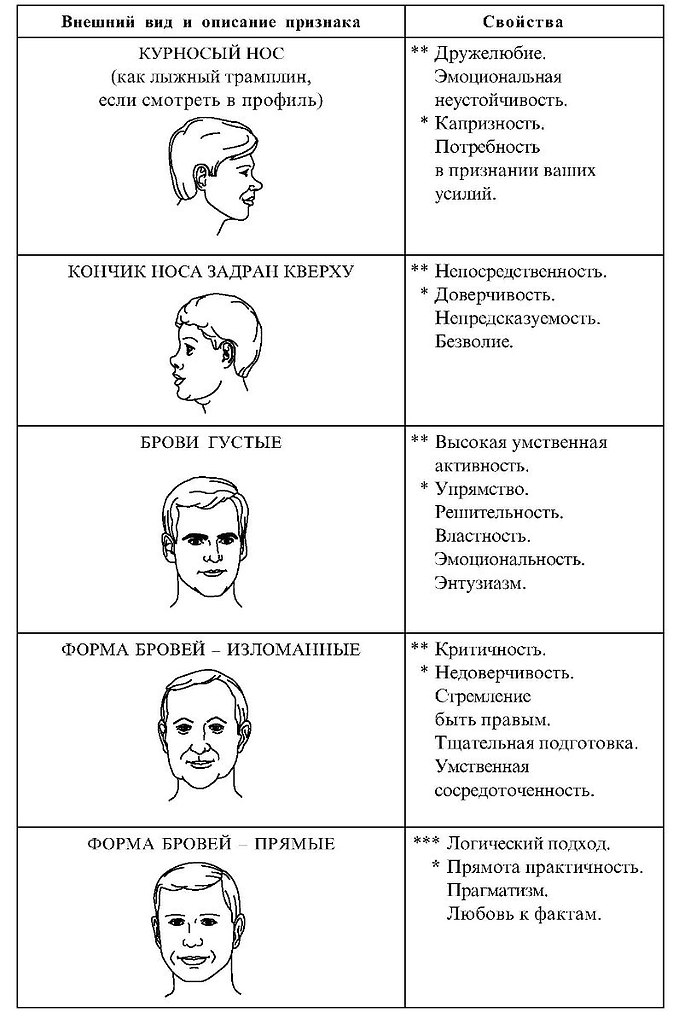 Физиогномика как читать человека по лицу с картинками обучение