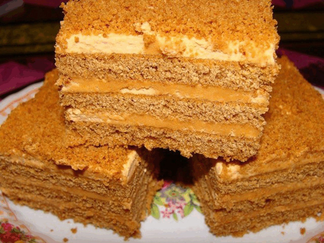 Рецепт торта медовик со сливками