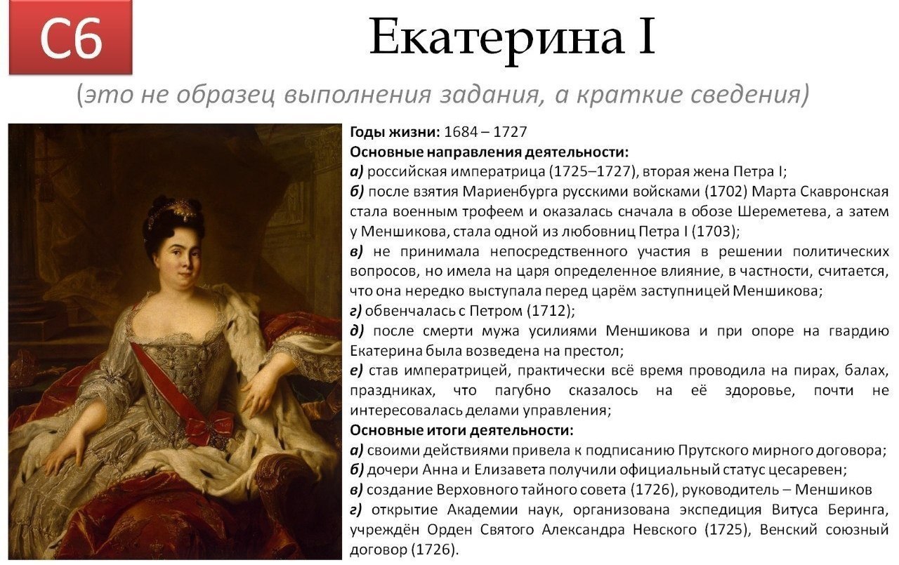 Екатерина i 1725-1727