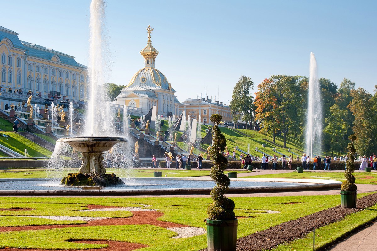 Санкт-Петербург Петродворец фонтаны