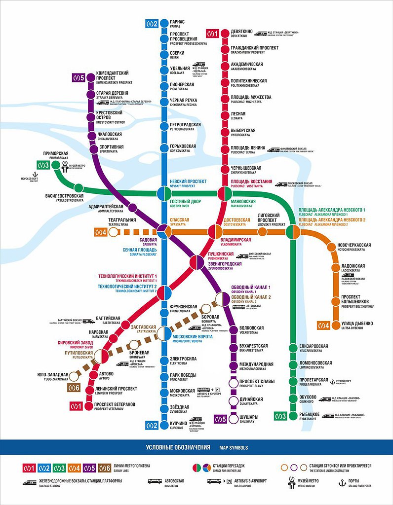 Проспект просвещения метро схема