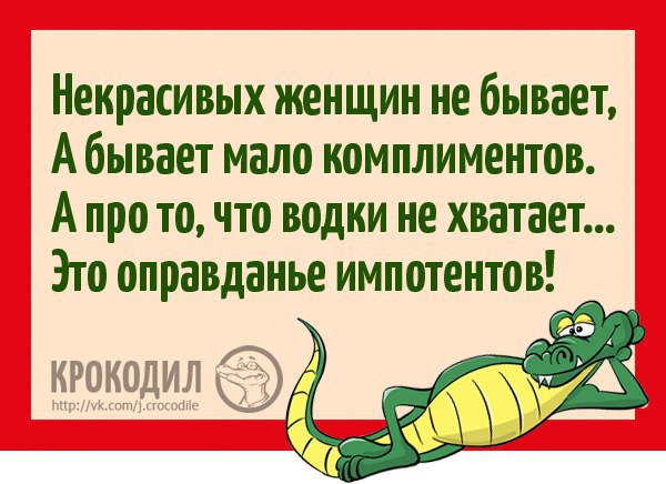 Не бывает некрасивых женщин бывает мало водки картинки