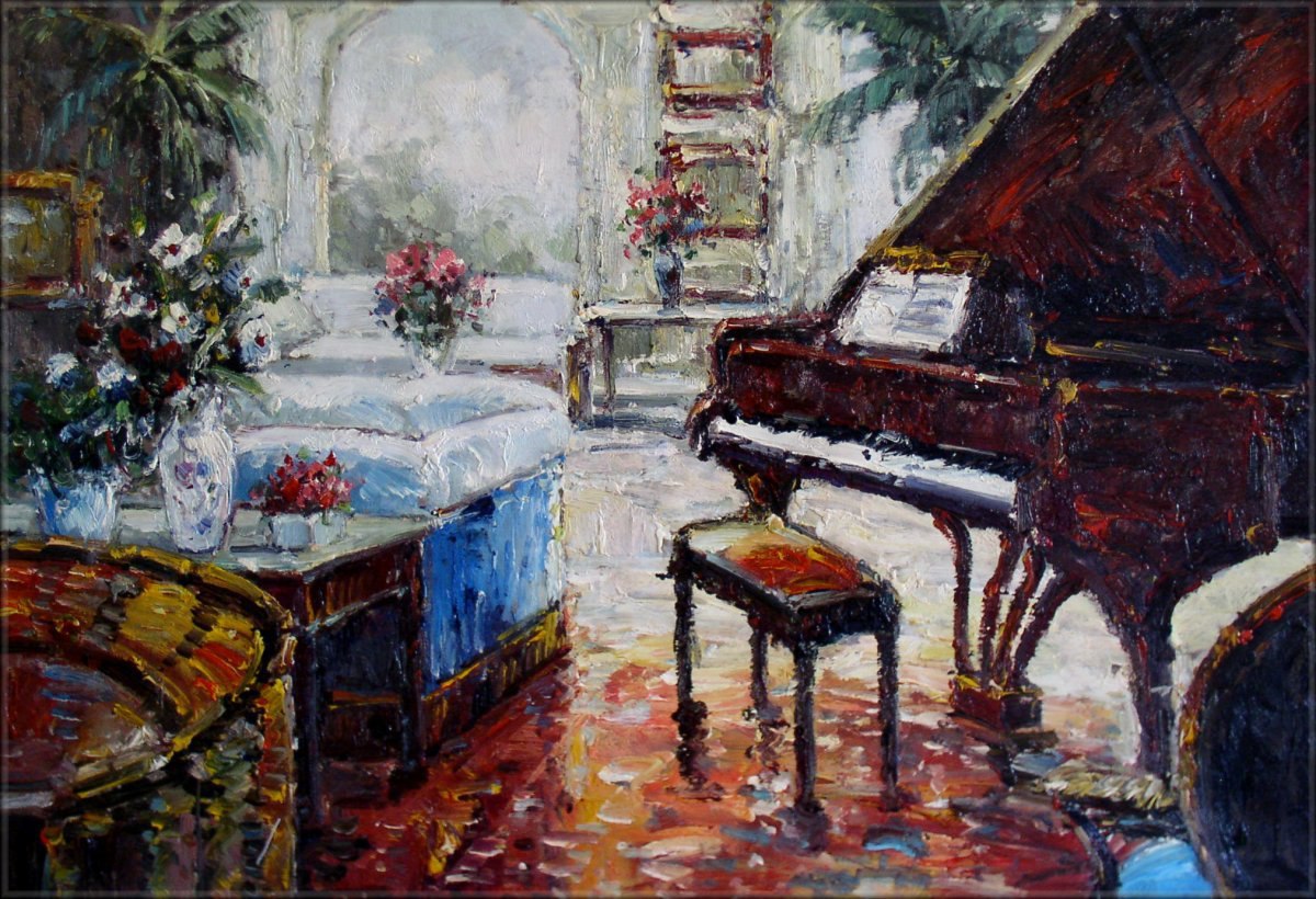 Пианино на картинах художников