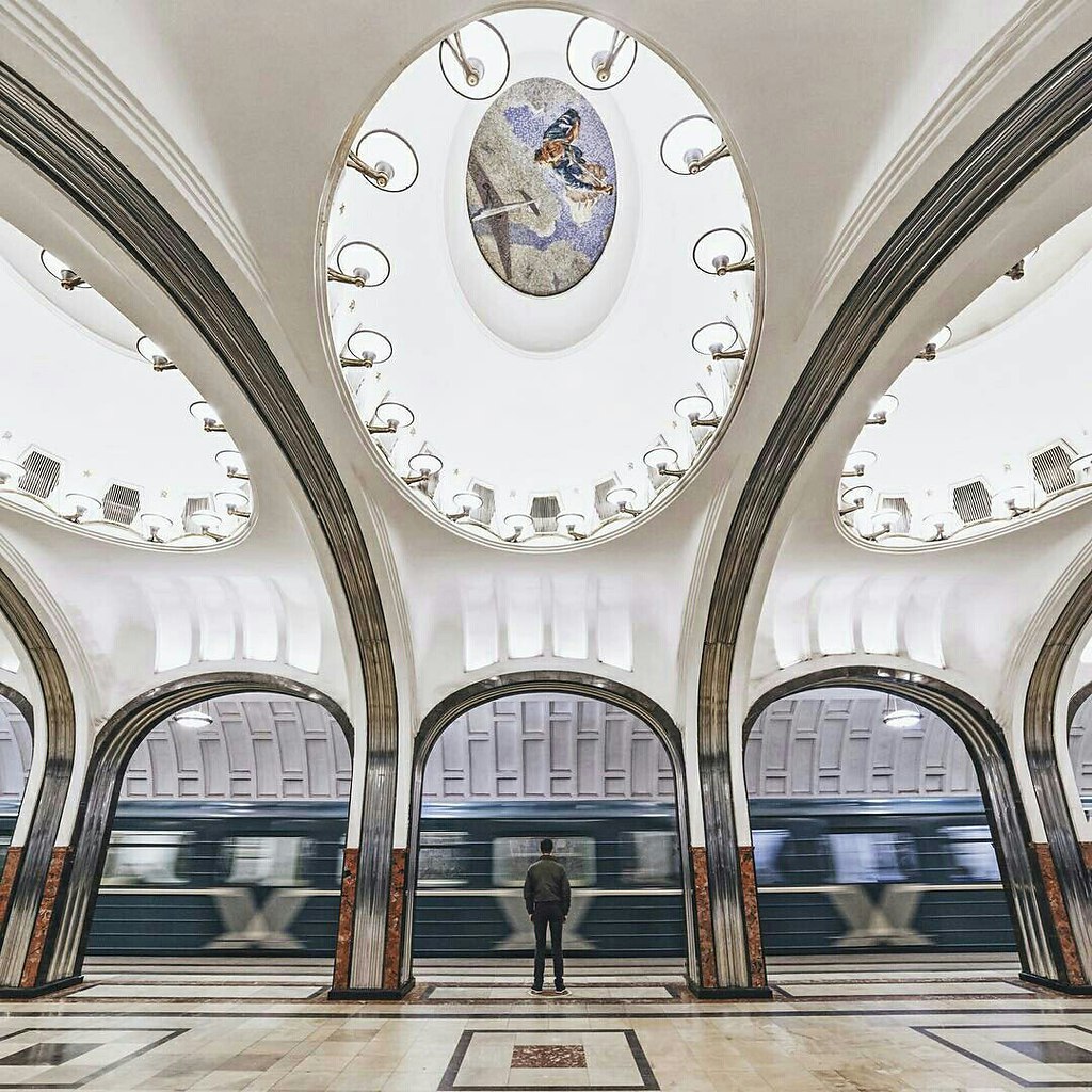 Станция метро маяковская фото внутри