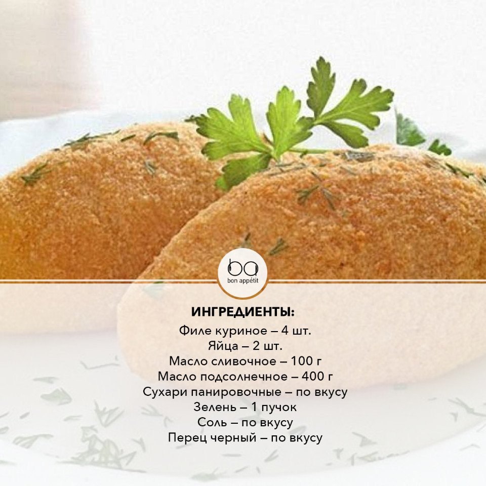 Рецепт котлеты по киевски в домашних условиях с фото пошагово