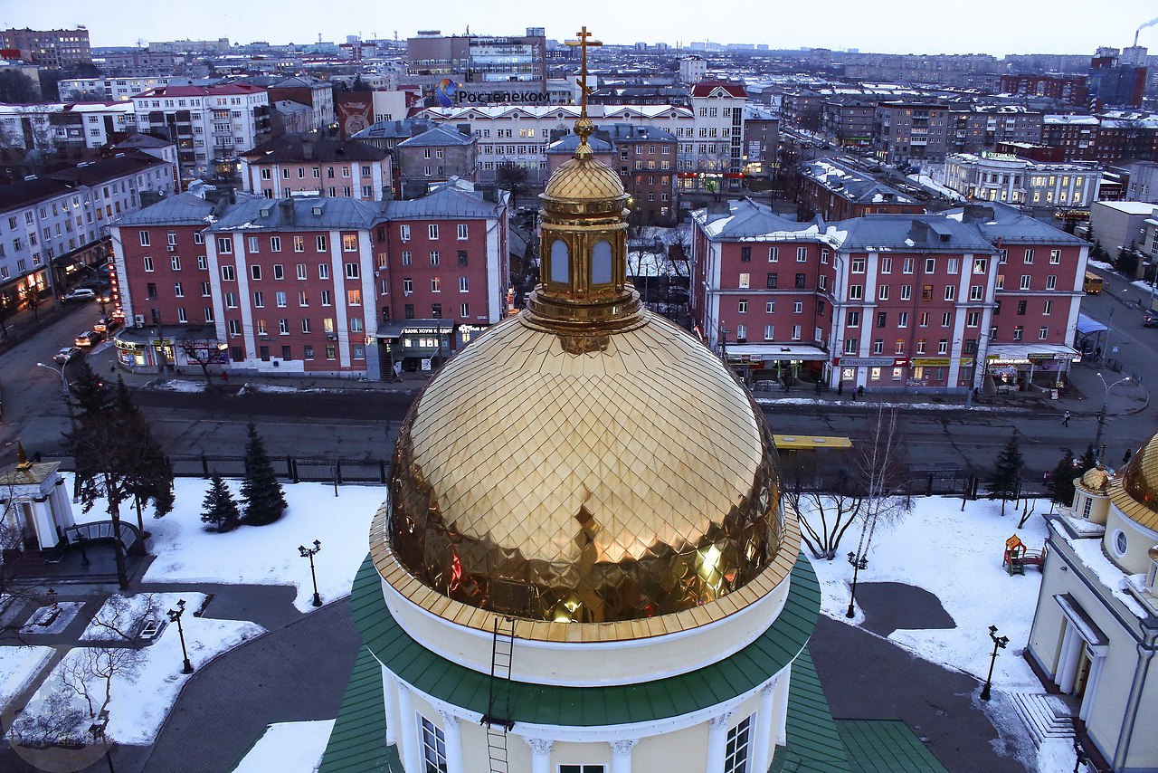 Панорама Ижевского Александро Невского кафедрального собора
