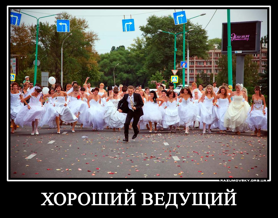 Невесты бегут за женихом