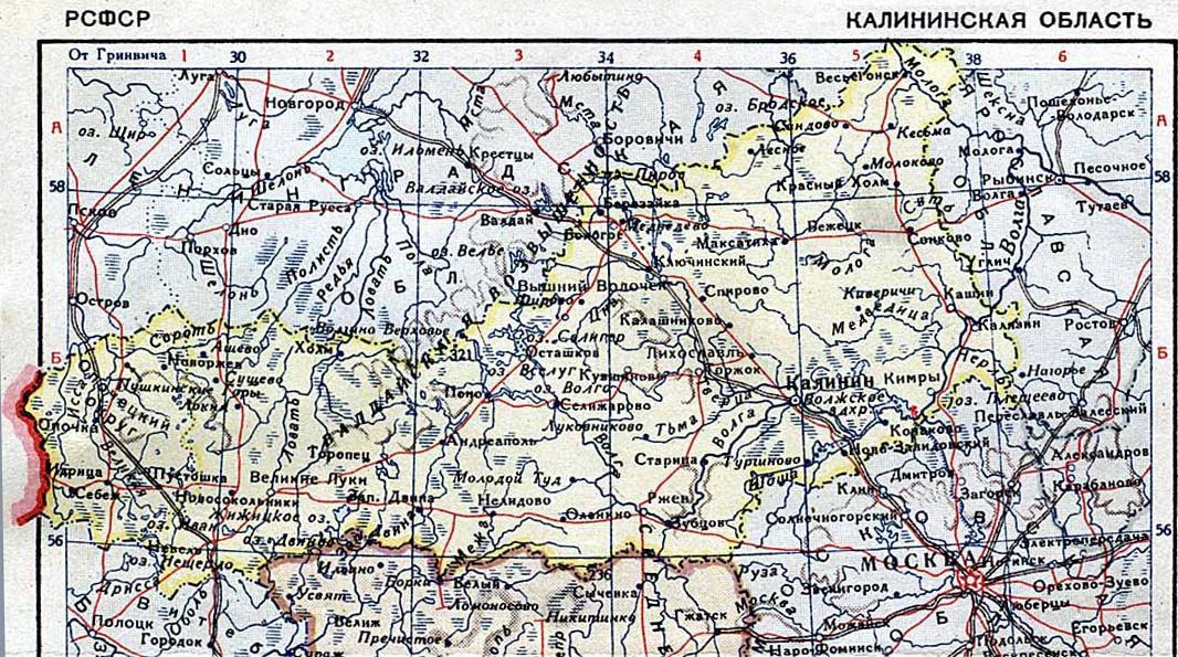 Великолукская область карта