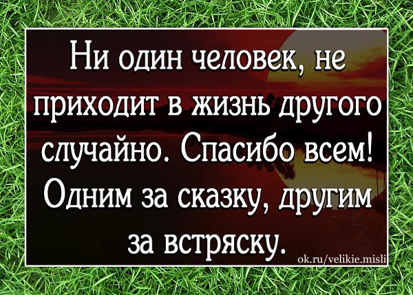 Спасибо всем одним за сказку другим за встряску картинки