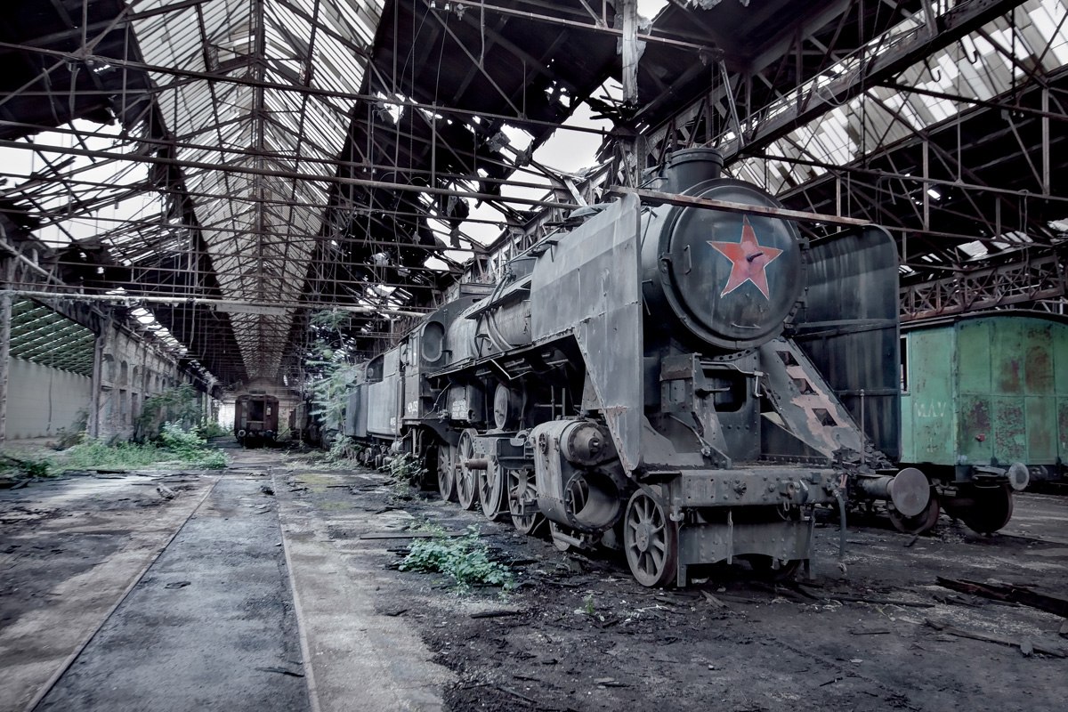 Заброшенное депо СССР