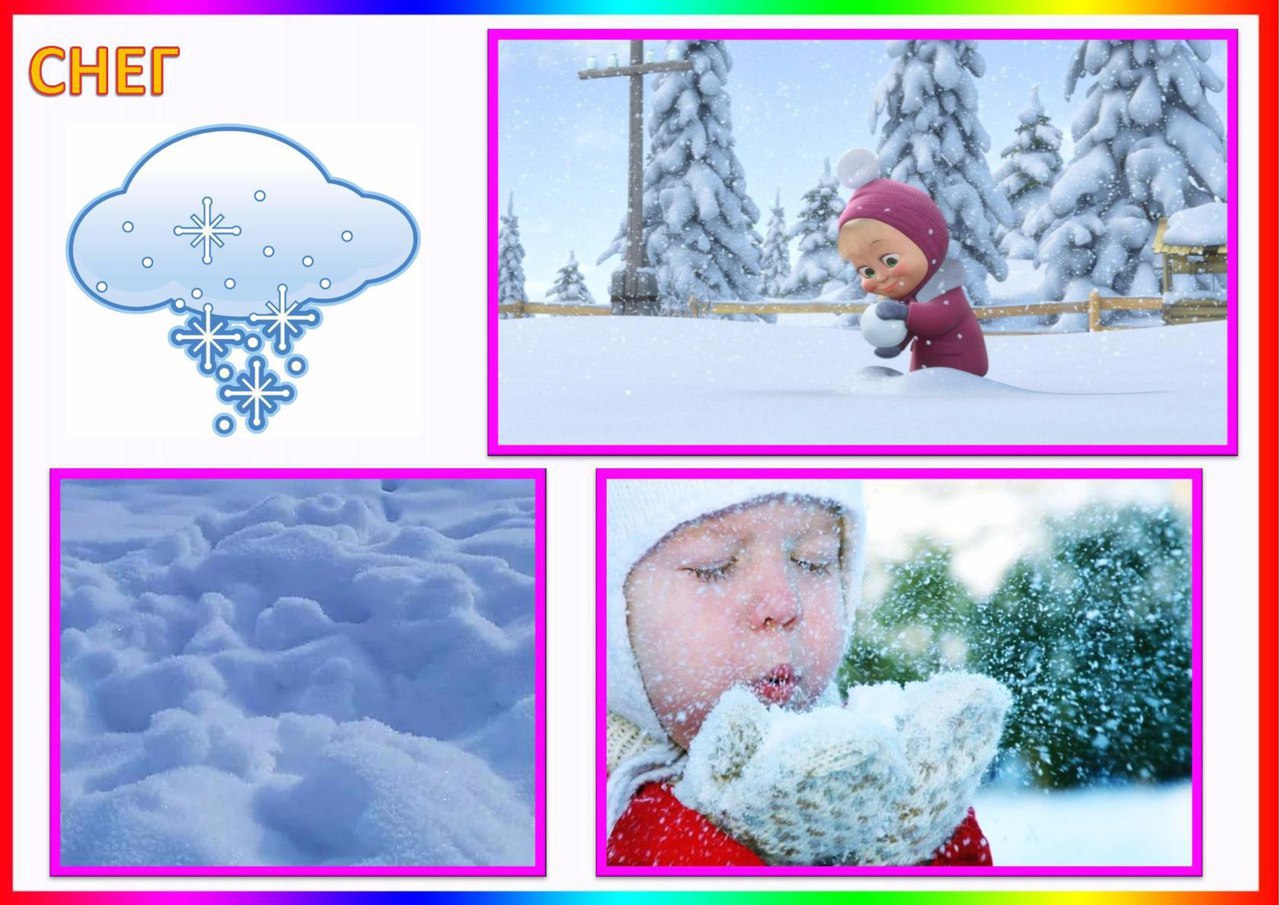 Зимние природные явления для детей