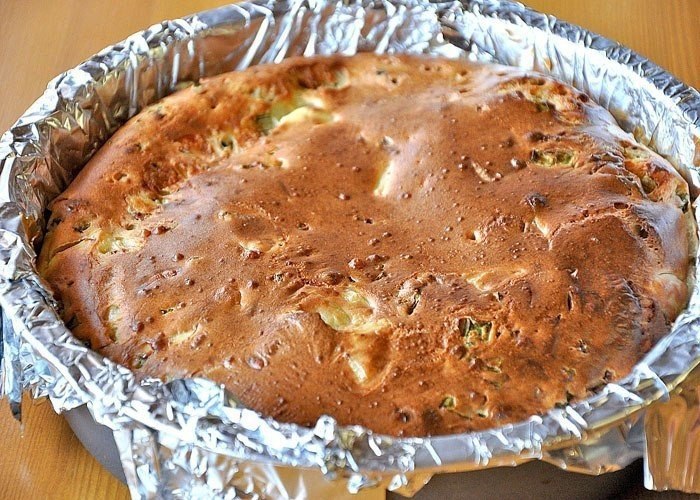 Ореховый пирог на кефире рецепт с фото