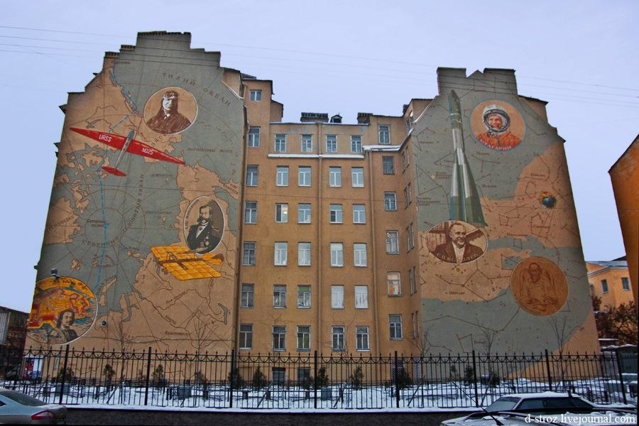 Рисунки в питере на стенах