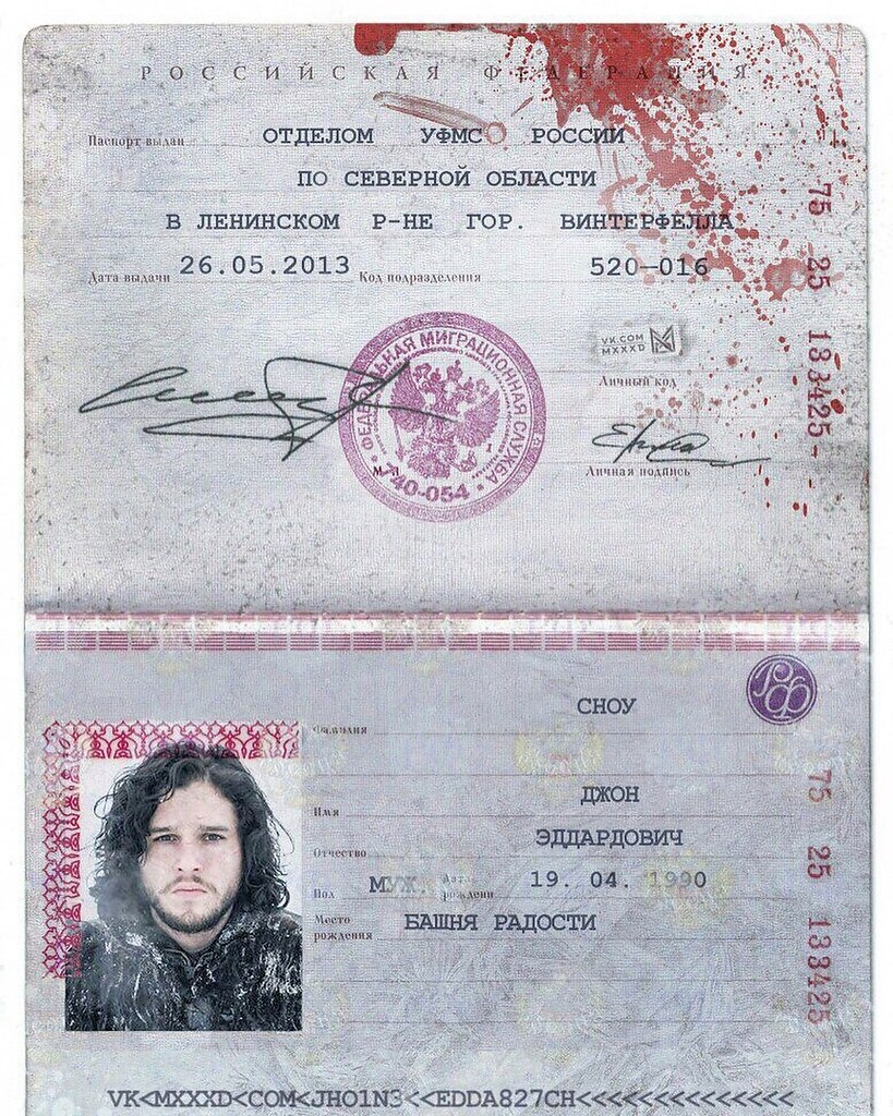 Паспорт оригинал