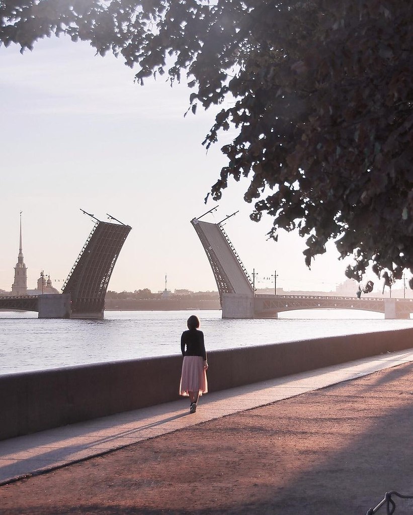 Разводной мост в Санкт-Петербурге Эстетика