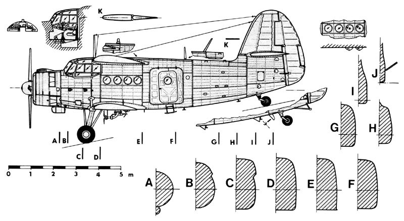 Чертеж самолета ан 2 из фанеры