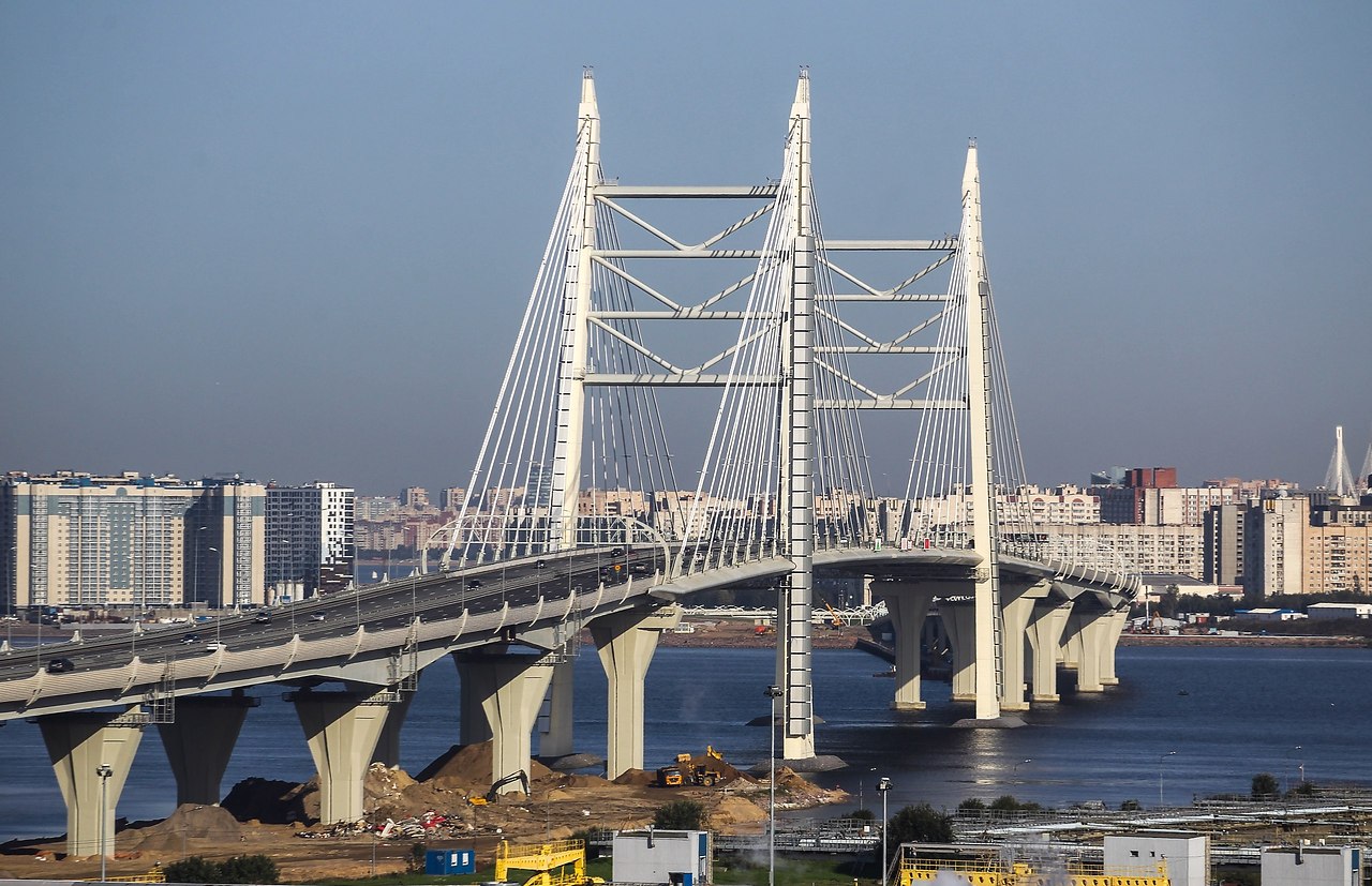 Мост ЗСД Санкт-Петербург большая Нева